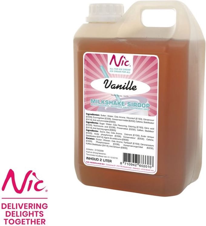 Frusco Milkshakesiroop Vanille 2 liter