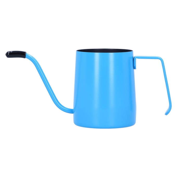 Cafetière 350 ml Faite à la Main Acier Inoxydable Bec Fin Verseur Bouilloire à Café à Verser Maison Utilisation Café Bleu blue