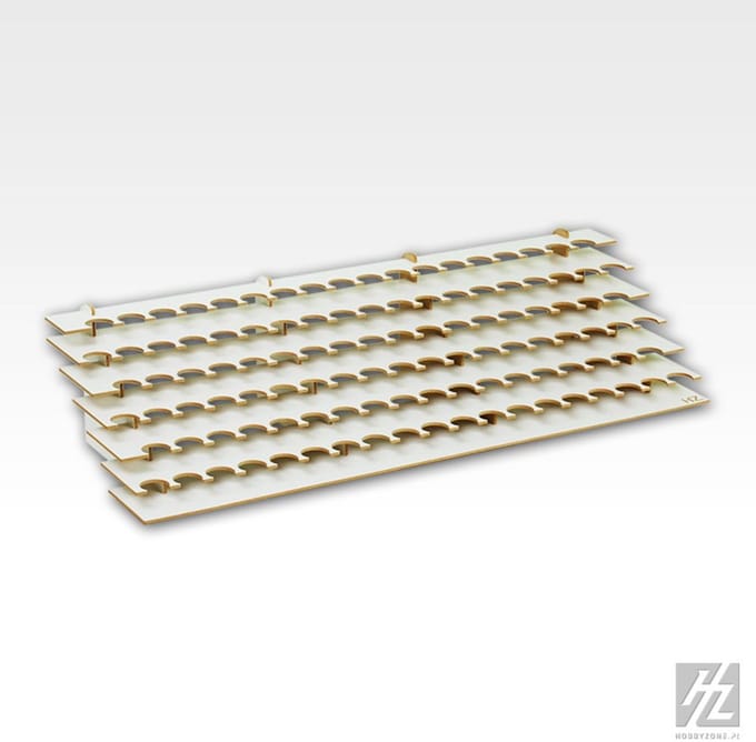 HobbyZone S2S Verfrek – 26 mm doorsnede – 111 Verfpotjes – Modelbouw Verf Organizer