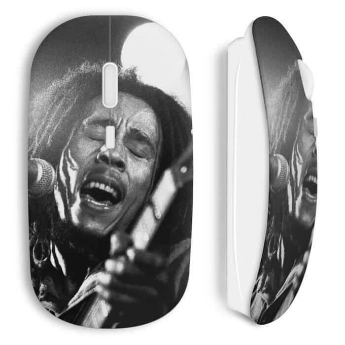 Bob Marley draadloze muis zwart en wit