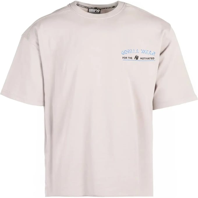 Gorilla Wear Macon Oversized T-shirt - Lichtgrijs - L