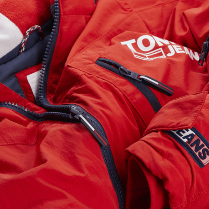 Blouson Tommy Jeans herenjas met effen print