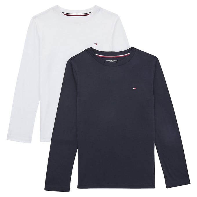 Tommy Hilfiger Crew Neck Longsleeve Shirt Junior (2-pack)