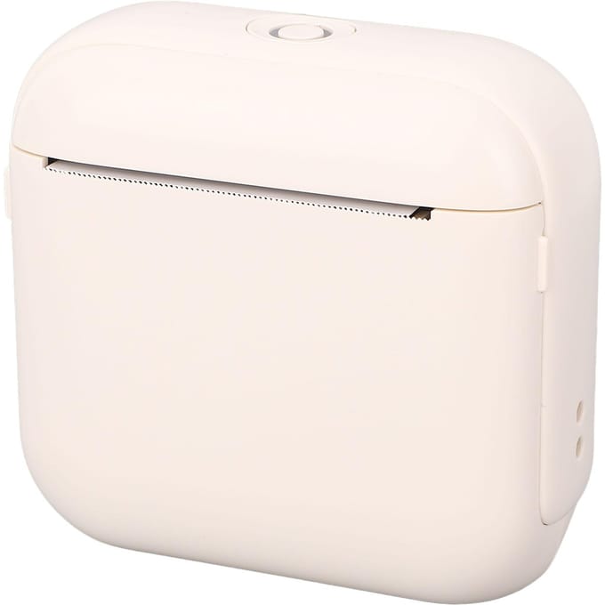 Draagbare thermische printer met 10 rollen papier Draadloze BT Zwart-wit afdrukken Inktloze printer white