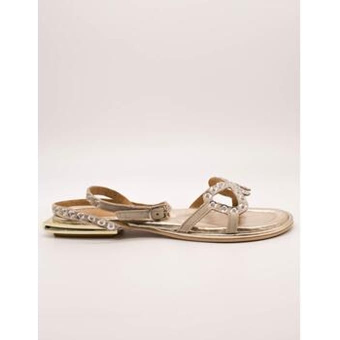 Platte sandalen Café Noir C1GF5106 Beige