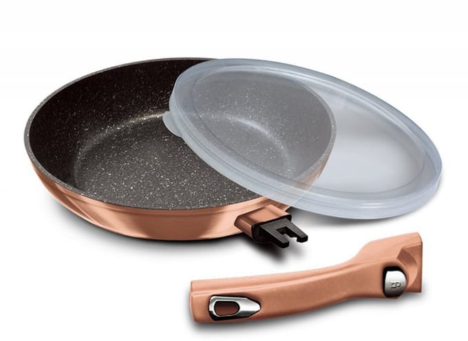 BerlingerHaus 1949 - Koekenpan - 28 cm - Metallic line rose gold edition
