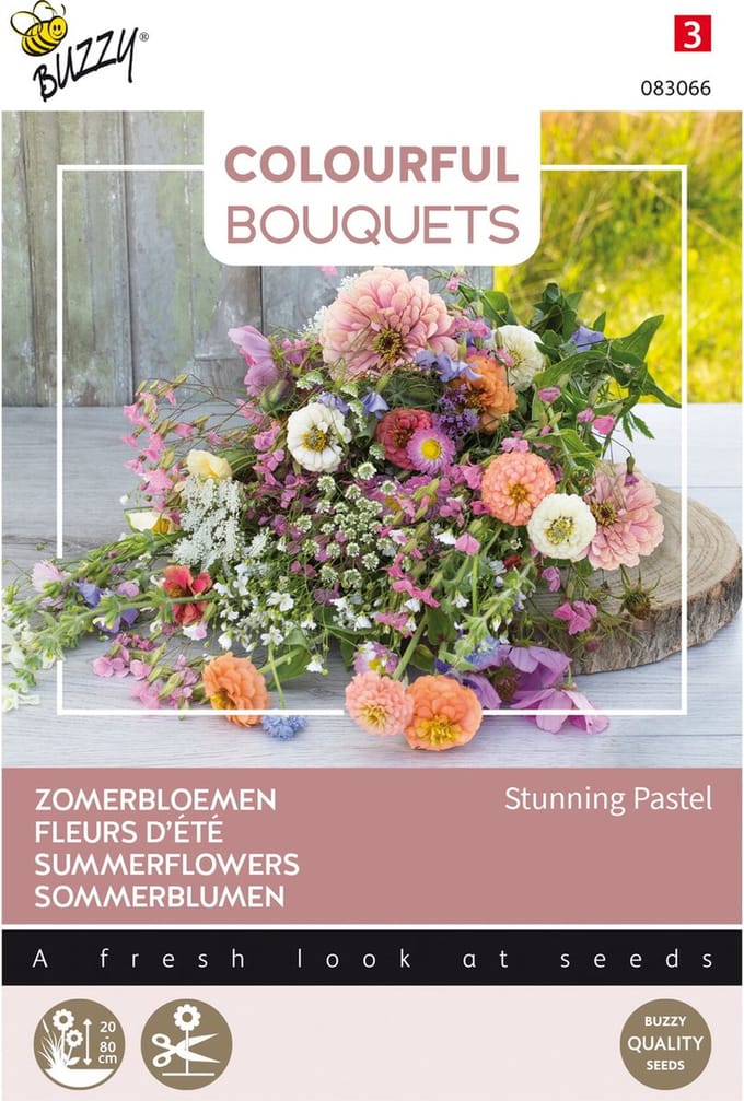 Buzzy Bloemzaad - Zomerbloemen Stunning Pastel | Colorful Bouquets