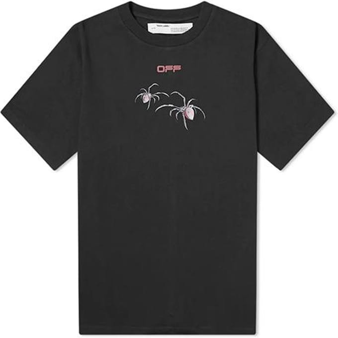 OFF WHITE Oversized Pasvorm Arachno Pijlen T-shirt OMAA038S201850011024 S gray