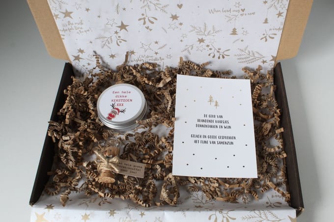 Brievenbus cadeau Een hele dikke Kerstzoen - cadeau kerst