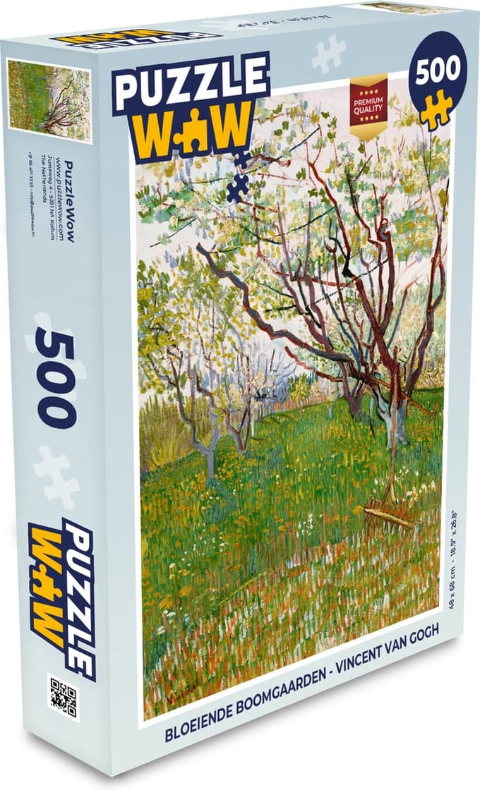 Puzzel Bloeiende boomgaarden - Vincent van Gogh - Legpuzzel - Puzzel 500 stukjes