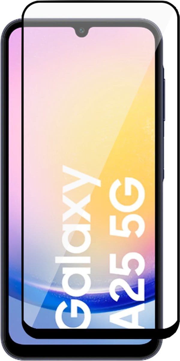 Screenprotector geschikt voor Samsung Galaxy A25 / A24 - Volledig Dekkend Glas Screen Protector
