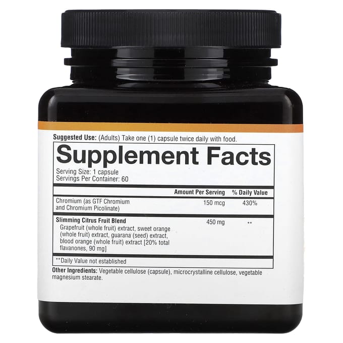 Afslankende Citrusvrucht, 60 Tabletten