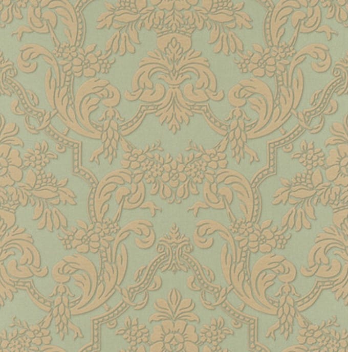 RASCH Vliesbehang 570632 Trianon XIII ornament groen