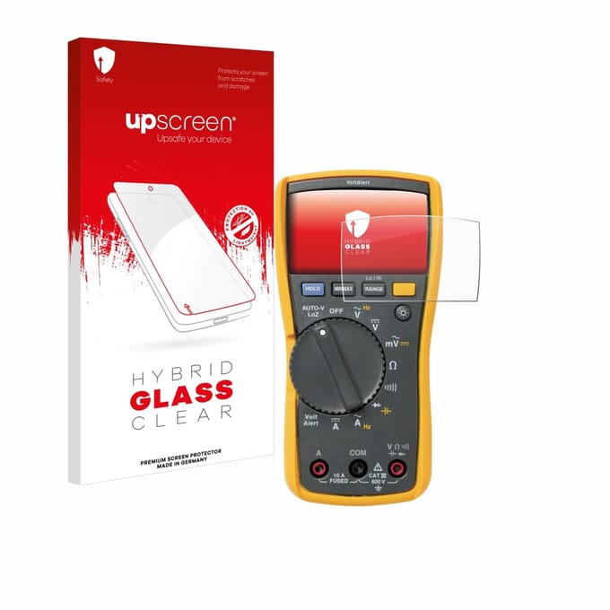 upscreen - Screenprotector voor Fluke MultiMeter 117 - Folie Beschermfolie Beschermglas transparant
