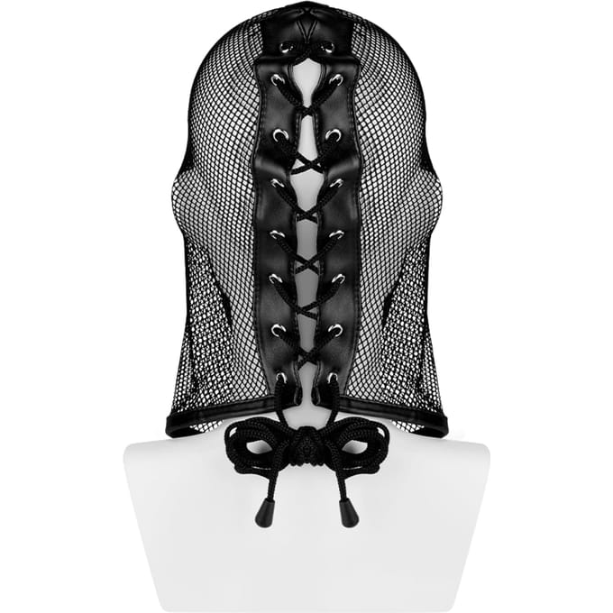 EIS, masker, 'Hoofdmasker in mesh-design', nauwsluitend, met mondopening, zwart