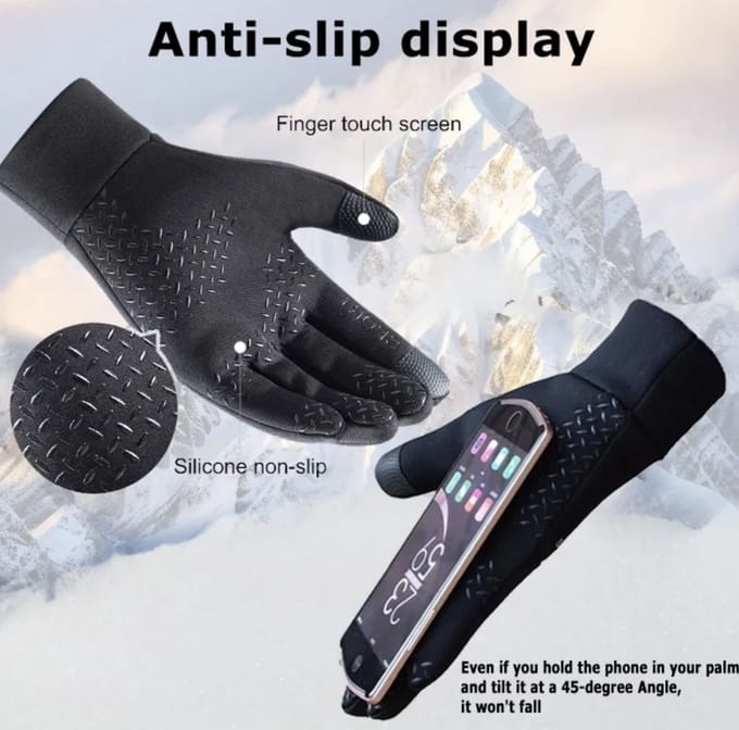 Winter handschoenen gevoerd maat L