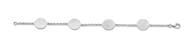 Orphelia Dames 925 Sterling Zilver Set: Ketting + Armband - Zilver SET-045