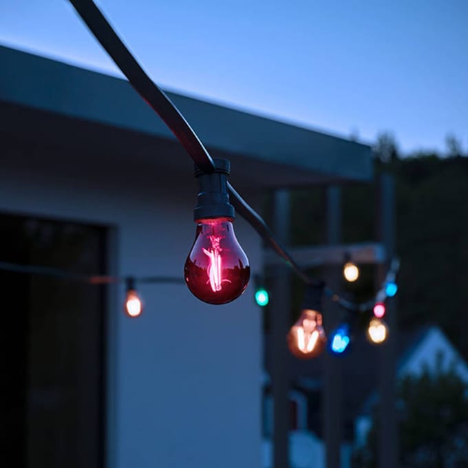 OSRAM LED lamp E27 Star Décor Cla A 2,5W, oranje