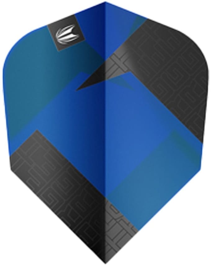 Target Tag 3 Set Black Blue Ten-X - Dart Flights