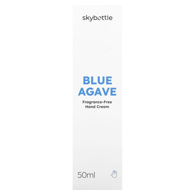 Skybottle, Blauwe Agave Handcrème, Geurloos, 50ml white