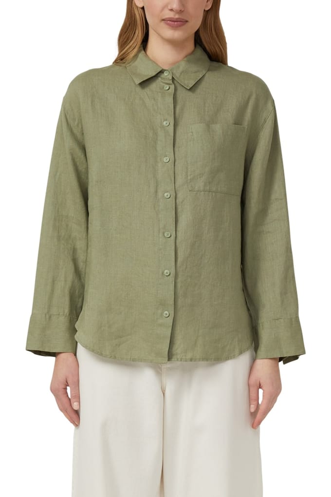 s.Oliver  Blouses Army Green Größe: 36 | Longsleeves Outlet | Damen | Grün