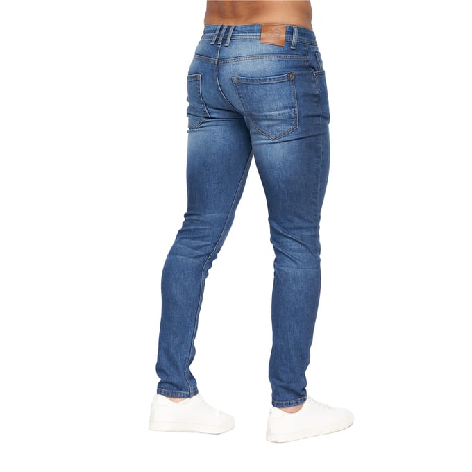 Crosshatch Heren Malcolm Slim Jeans (Stone Wash)