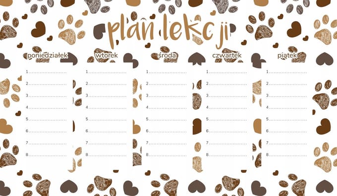 Wallvy - Magnetische Lesroosterplanner - 30x17,5cm - Hoge Drukkwaliteit
