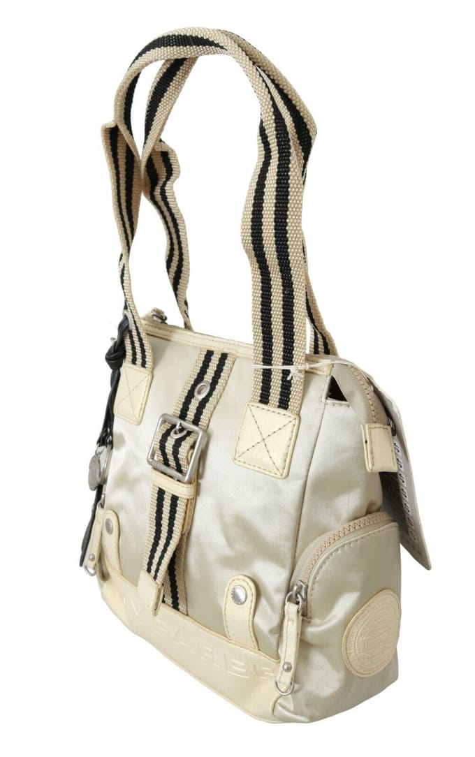 Wayfarer Beige Handtas Schouder Tote Fabric Women's Purse