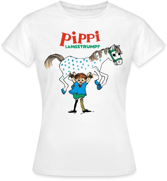 Pippi Langkous En Kleine Witte Avonturen T-Shirt Dames