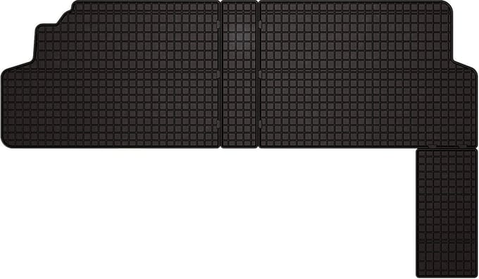 Wielganizator SolidPRO - Rubbermatten - 2e Rij Citroen Jumpy II (2007-2016) - Zwart - Op Maat