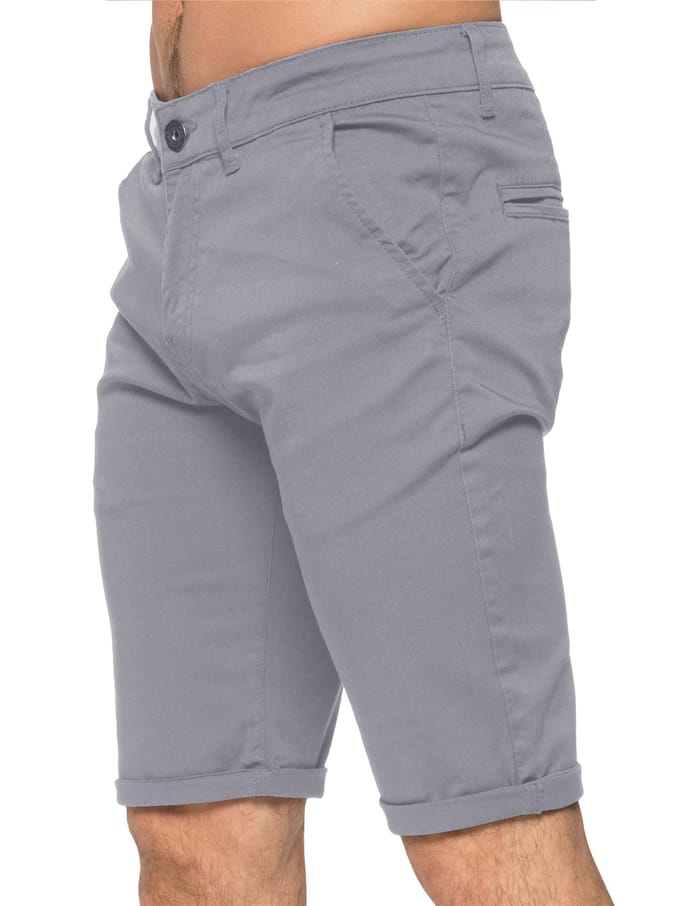 Enzo Heren Slim Fit Stretch Chino Korte Broek