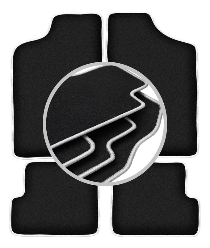 CARLUX-SILVER automatten voor: Fiat Cinquecento hatchback (1991-1998)