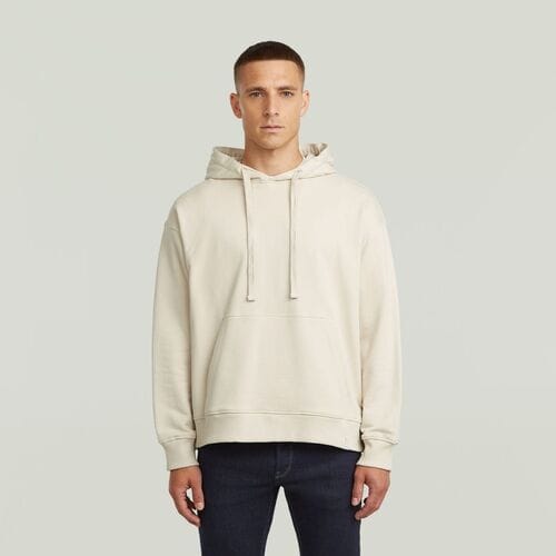 Capuchon sweaters G-Star Raw D29293-D395 GS-01 REL HDD-1603 WHITEBAIT