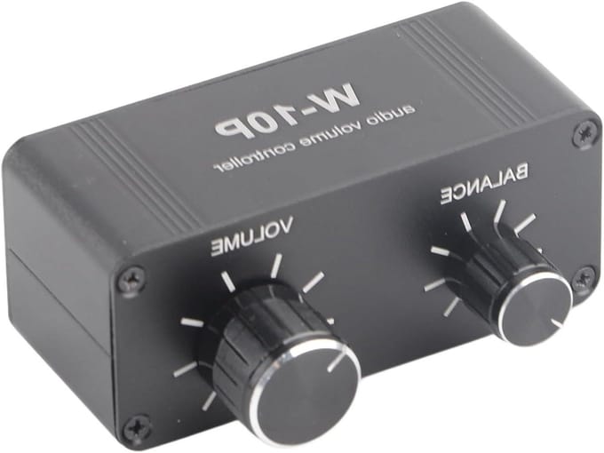 Stereo Audio Volume Controller Passieve Mini Volume Controller 3,5mm Aluminium Behuizing DVD CD MP3 Telefoon TV Volume Regelaar.