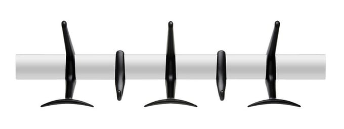 Kartell - Hanger muurkapstok - zwart - Lengte 60 cm
