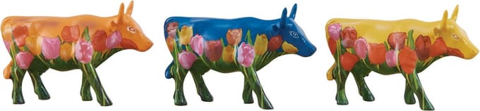 COW PARADE M ART PACK TULIPS RESIN ART. 46606 MULTICOLOR