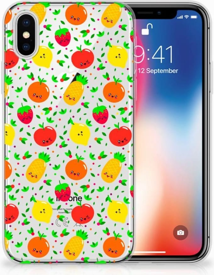Apple iPhone X | Xs Siliconen Case Fruits