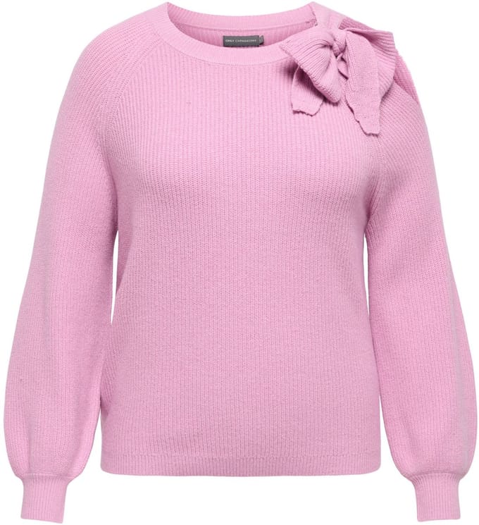 ONLY CARMAKOMA - CARKALA L/S O-NECK BOW KNT - Meisjes - Gebreide truien