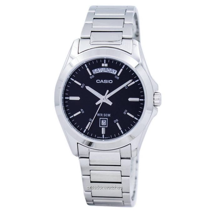 Casio Quartz MTP-1370D-1A1V MTP1370D-1A1V herenhorloge zwart