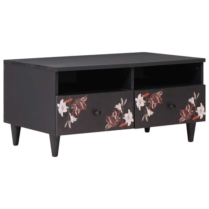vidaXL - Salontafel - Multikleur - 80 - x - 54 - x - 40 - cm - Massief - Mango - Hout