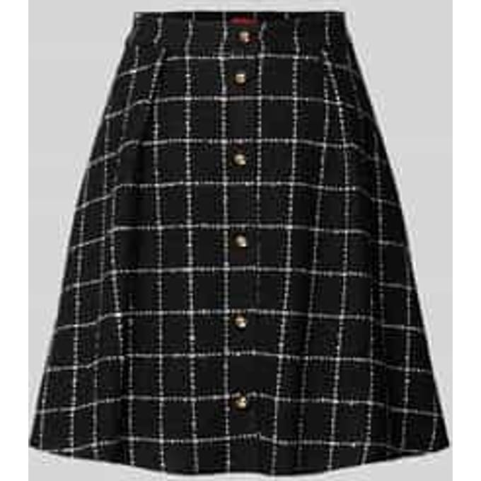 Uitlopende minirok met viscose, model 'RIKLA-1'