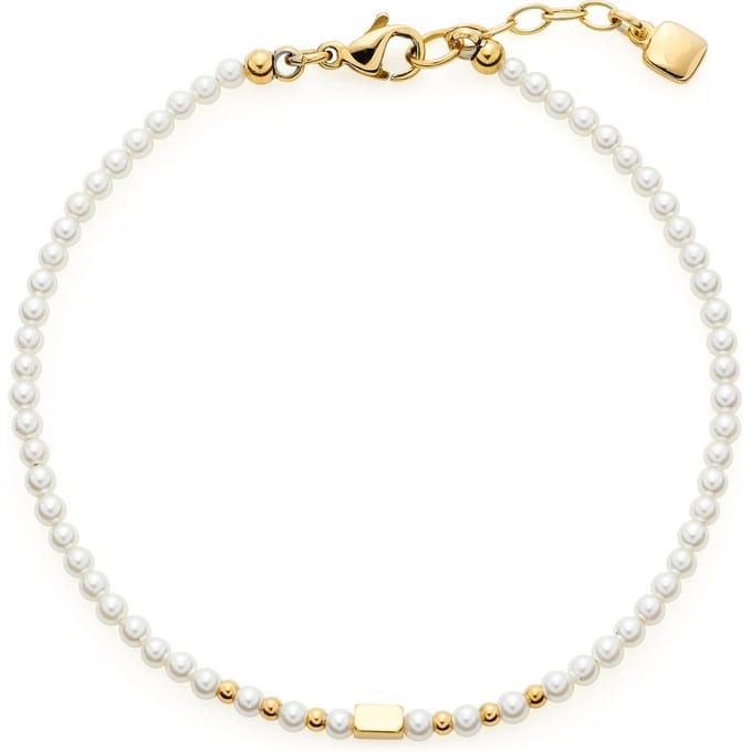 Leonardo dames armband roestvrijstalen zoetwaterparel One Size 88608488