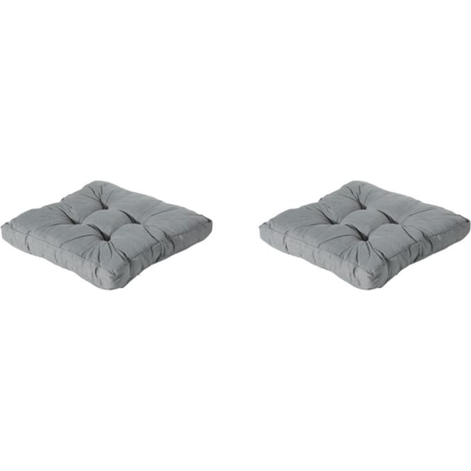 Madison - Florance Zitkussen Basic grey - Ca. 73x73 cm - Set van 2