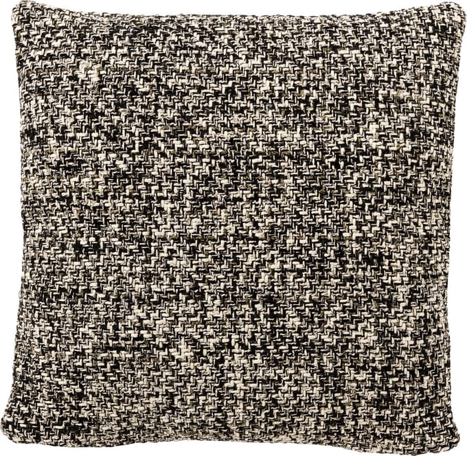 PHILIPPE | sierkussen 45x45 cm | Raven | zwart | Hoii | met duurzame kussenvulling