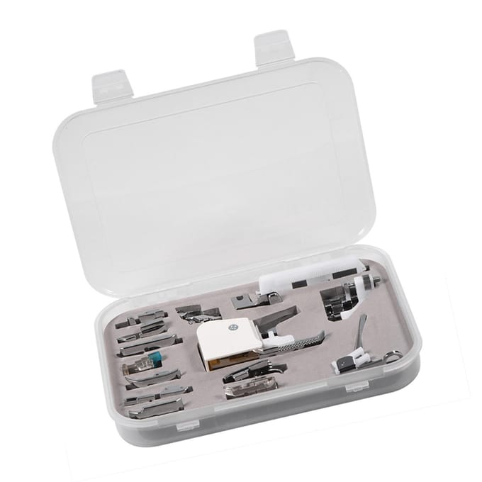 15 Stuks Persvoet voor Brother Janome Singer Multifunctionele Naaimachine Accessoires Kit white