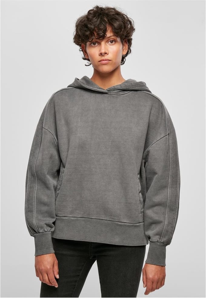 Urban Classics - Heavy Terry Garment Dye Hoodie/trui - M - Grijs