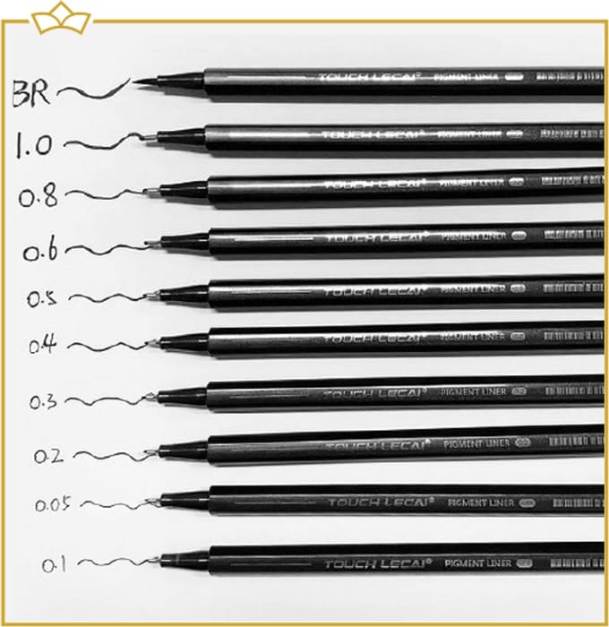 ATTREZZO® Fineliners - Zwart - Tekenen - Tekenset - Tekenpen - Set van 10