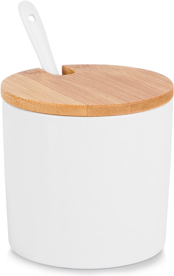Suikerpot Keramiek Wit - Suikerpotje