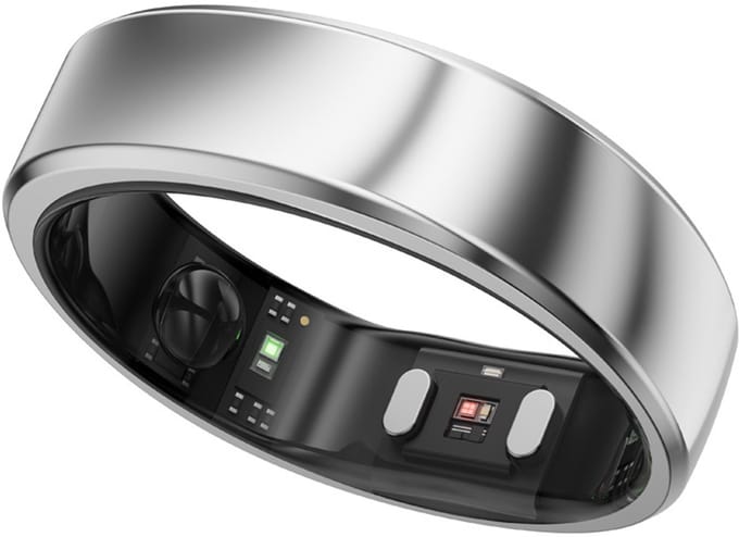 Ringconn Smart Ring Gen 2 Air - Maat-#7 - Kleur: Zilver