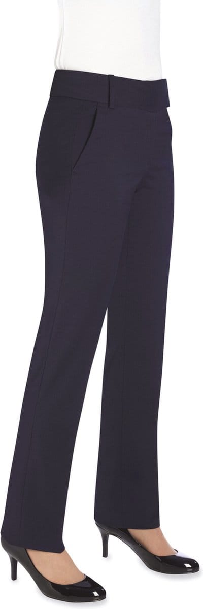 Brook Taverner Genoa Slim Leg Trouser BT2234 - Navy - 36 EU (8 UK)